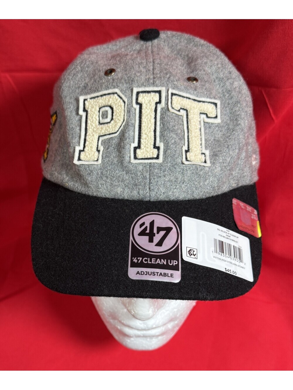 Pittsburgh Steelers Block Clean Up Hat Limited Ed. Stoney Clover Lane x '47 NEW